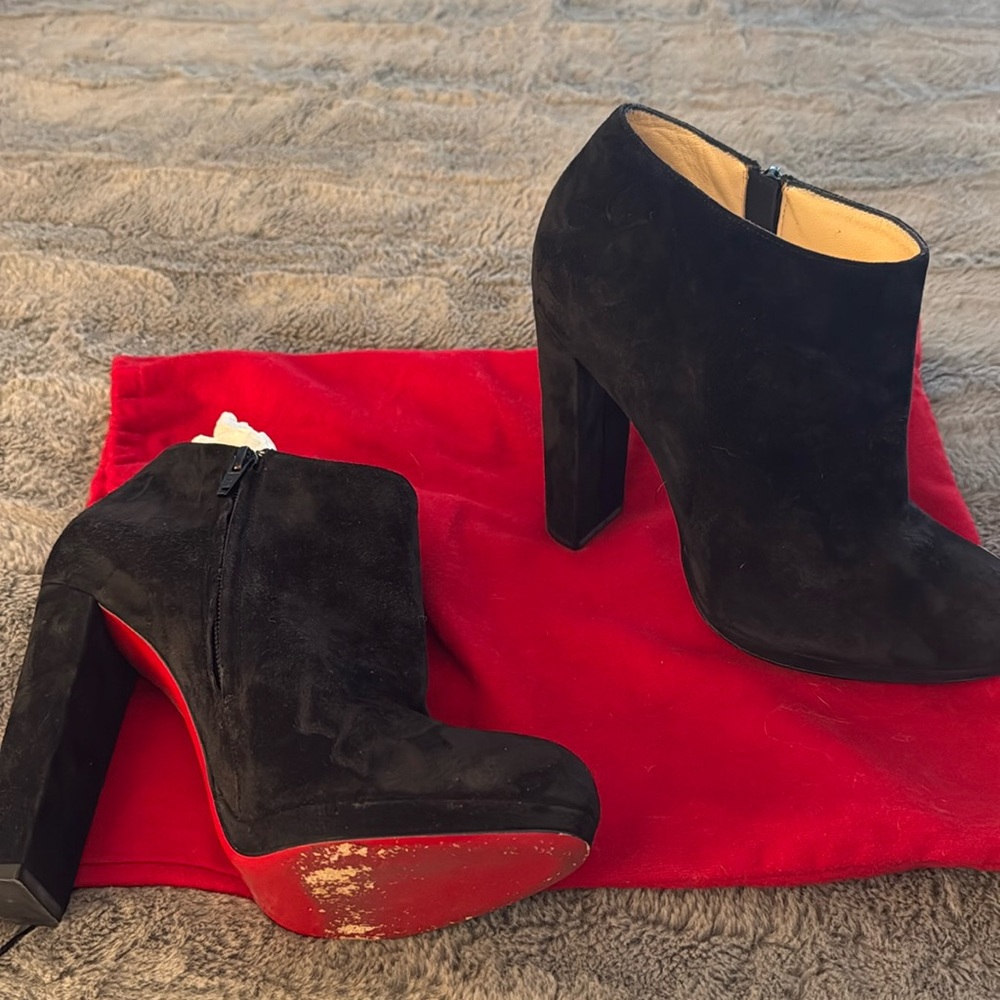 Christian louboutin booties